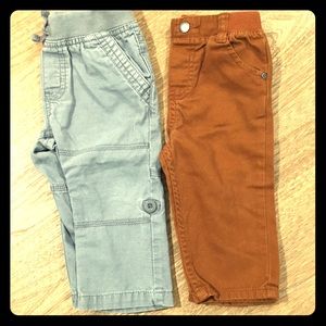 2 Pairs BOYS (12 Months) - Khakis